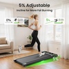 image:imageAKLUER Walking Pad Treadmill with 12 Auto Incline Adjustable HandlebarMatte Black