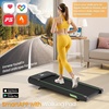 image:imageAKLUER Walking Pad Treadmill with 12 Auto Incline Adjustable Handlebardeep black