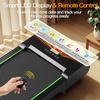 image:imageAKLUER Walking Pad Treadmill with 12 Auto Incline Adjustable Handlebardeep black