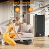 image:imageAKLUER Walking Pad Treadmill with 12 Auto Incline Adjustable Handlebardeep black