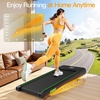 image:imageAKLUER Walking Pad Treadmill with 12 Auto Incline Adjustable Handlebardeep black